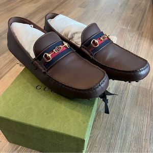 authentic Gucci mens Driver with Web